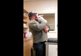 Pit Bull Puppy Reunited With His Rescuer